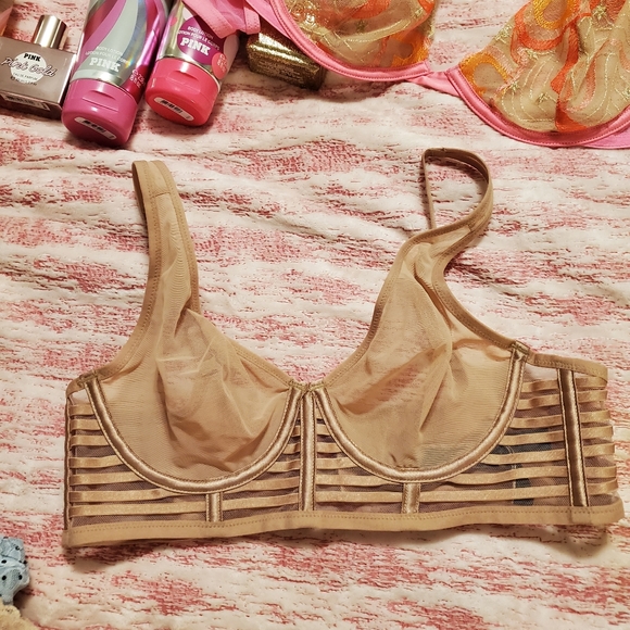 Nwt Victoria's Secret Unlined Bra Pink or Beige - Picture 8 of 10